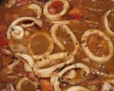 A picture of step 3 of Pasta with Calamari.