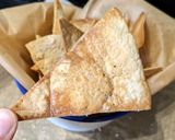 A picture of step 5 of Homemade crispy tortilla wrap dippers.