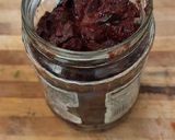 A picture of step 8 of Kerala style beetroot pickle.