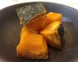 A picture of step 10 of Simmered Kabocha Squash in a Staub Cocotte.