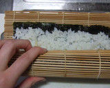 A picture of step 7 of Salad Rolls My Way of Rolling and Cutting.