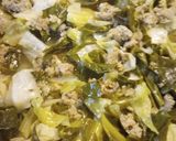 A picture of step 4 of Cabbage and Collards.