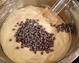 A picture of step 3 of Vanilla Chip Layer Cake with Cherry Curd Filling.