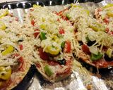 A picture of step 7 of Eggplant Pizza Supreme.