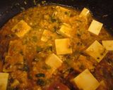 A picture of step 4 of Meatless Mapo Doufu.