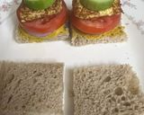 A picture of step 5 of Bite Size Healthy Wheat & Oat Bread 🍞 Sandwich.