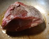 A picture of step 2 of Instapot Lamb Stew.