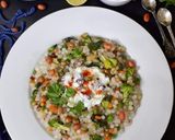 A picture of step 8 of Sabudana Vegetable Khichdi With Cucumber Pomegranate Raita.