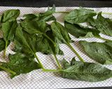 A picture of step 2 of Spinach Leaves Fritters: (پالک کے پتوں کے پکوڑے).