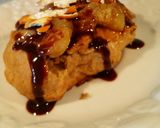 A picture of step 8 of Peanut Butter & Banana Shortcake.