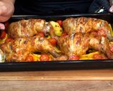 Foto del paso 9 de la receta: Pollo asado al estilo turco con patatas y cebolla