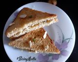 A picture of step 4 of Eggless Brown Bread French Toast.