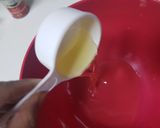 A picture of step 3 of Hidden Hearts cake.
