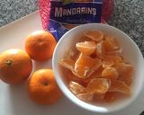Foto del paso 1 de la receta: Bebida refrescante de mandarinas (smothie)