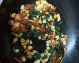 Spinach/ corn with white sauce baked recipe step 1 photo