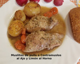 Foto del paso 16 de la receta: Muslitos de pollo o Contramuslos al Ajo y Limón al Horno