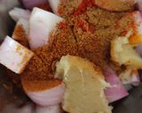A picture of step 1 of Crab curry.
