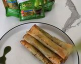 Foto langkah ke 5 dari resep Banana Roll Matcha (Pisang Aroma).