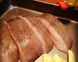 A picture of step 1 of Easy Soy Sauce Flavored Flounder in a Frying Pan.