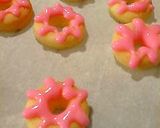 A picture of step 4 of Miniature Donut Shaped Cookies.