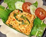 Foto langkah ke 8 dari resep Nasi Bakar Ayam Suwir Kemangi.