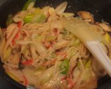 A picture of step 3 of Fluffy Crab Sticks Omelet with 2 Eggs.