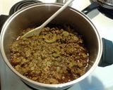 A picture of step 1 of Debbie'sBeer laced Chilli..