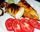 Foto langkah ke 7 dari resep Cumi Buncit Panggang Lada Hitam.