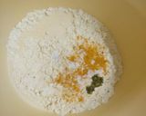 A picture of step 1 of रेशमी वड्या.