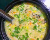 Hình bước làm 6 của món Soup Gà nấm🍗