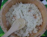 A picture of step 2 of California Roll with Raw Tuna.