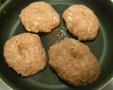 A picture of step 3 of Japanese Hamburger Steak with Mushroom Sauce.