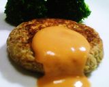 A picture of step 4 of Meatless Enoki Mushroom and Okara Hamburger Steaks.