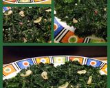 A picture of step 3 of AMIEs SAUTEED SPINACH with GARLIC.