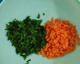 A picture of step 2 of Fried potato fritters meatless version.