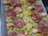 Muslos de pollo al horno con patatas 🍗