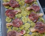 Foto del paso 3 de la receta: Muslos de pollo al horno con patatas 🍗