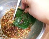 A picture of step 3 of Soy Sauce Marinated Egoma Leaves (Kennip).
