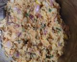 A picture of step 2 of Veggies and Rice masala balls.