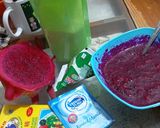 Foto langkah ke 1 dari resep Puding Buah Naga Merah.