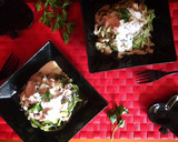 Foto del paso 3 de la receta: Espaguetis de calabacín con pollo y salsa de yogur