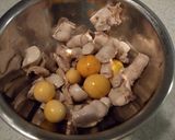 A picture of step 3 of Home Recipe for Simmered Chicken Offal and Ovaries.