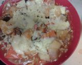 A picture of step 3 of Cheesey Chicken and Veg bake.