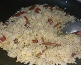 Hình bước làm 1 của món Cơm chiên trứng lạp xưởng