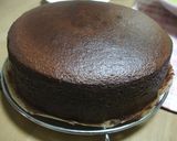 A picture of step 8 of Rich Fluffy Chocolate Souffle.