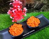 A picture of step 5 of Gajar Ka Halwa with Khoya.