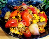 A picture of step 3 of Capsicum And Onion Mix Veg.
