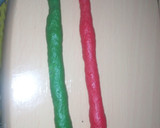 A picture of step 7 of Colourful twisted cookies.