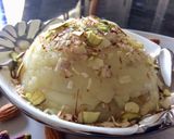 A picture of step 4 of Sooji Ka Halwa in Microwave.