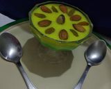 A picture of step 3 of Tricolour suji kheer.